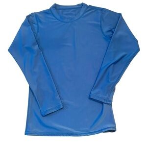 A4 Long Sleeve Athletic Layer Shirt - Youth Size Large - Royal Blue